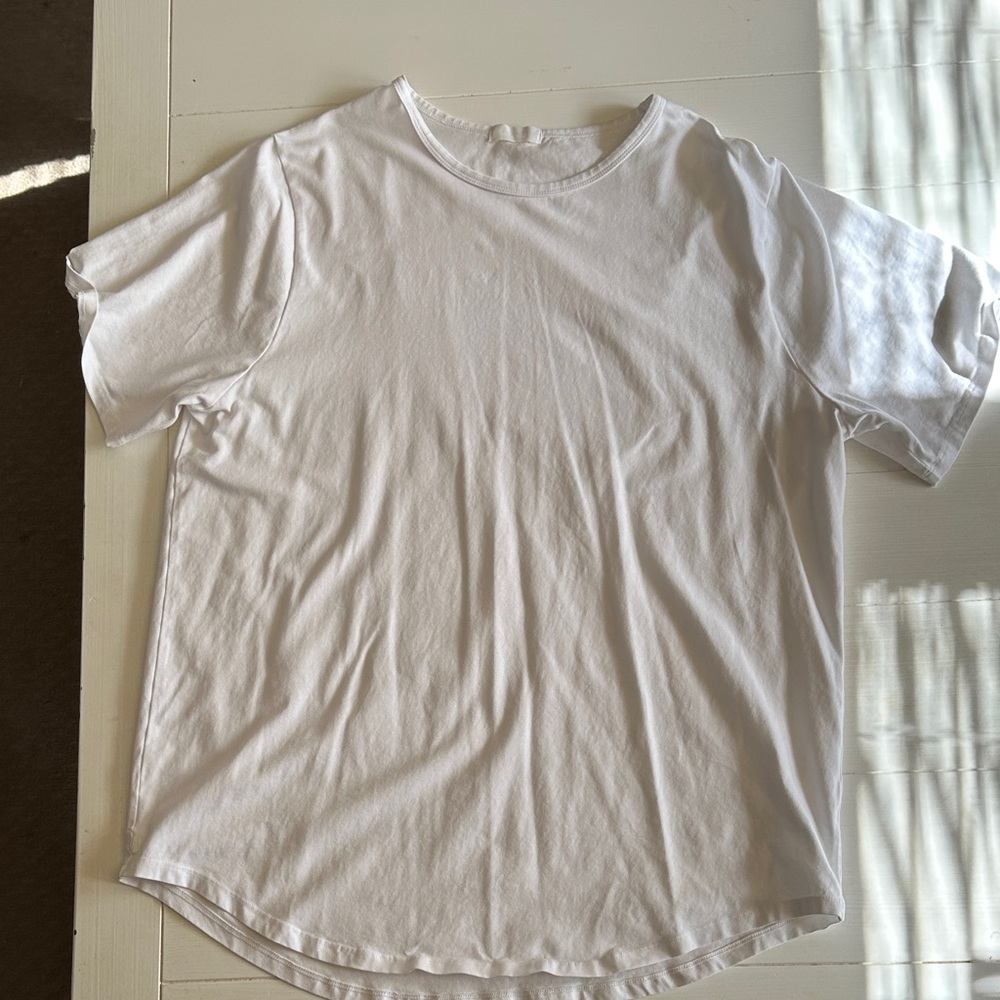 NUUDS short sleeved curved hem White Men's T-Shirt